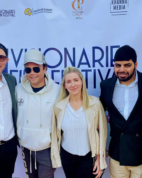 Guests on the Visionaries Film Festival red carpet