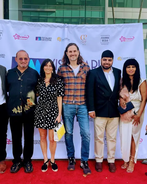 Filmmakers and cast together on the red carpet